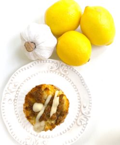 Keto and GF - Lemon Sour Cream Muffins with Lemon Crumble