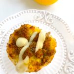 Keto & GF Lemon Sour Cream muffins with Streusel & Glaze