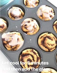 Gluten Free Cinnamon Rolls - Easy and Delicious Add the glaze.