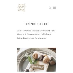 She Gave It A Go Blog