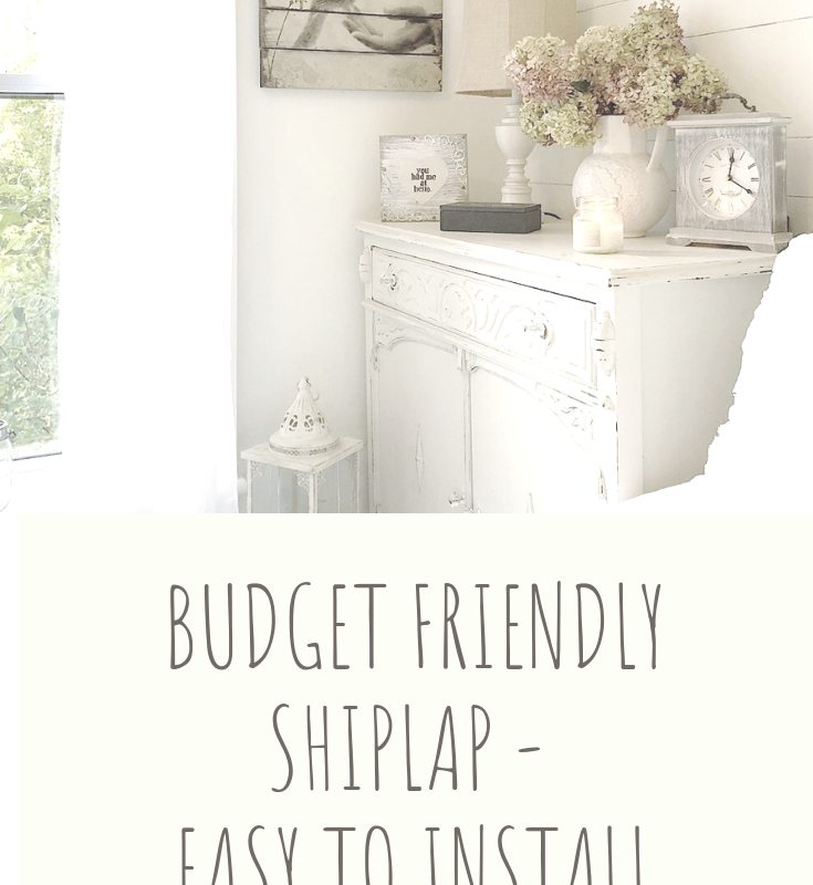 Budget Friendly Shiplap - Easy To Install