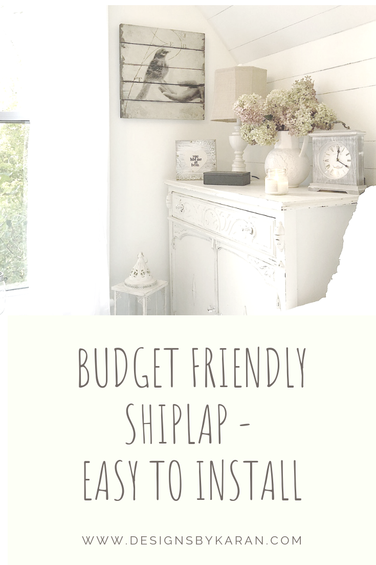 Budget Friendly Shiplap - Easy To Install