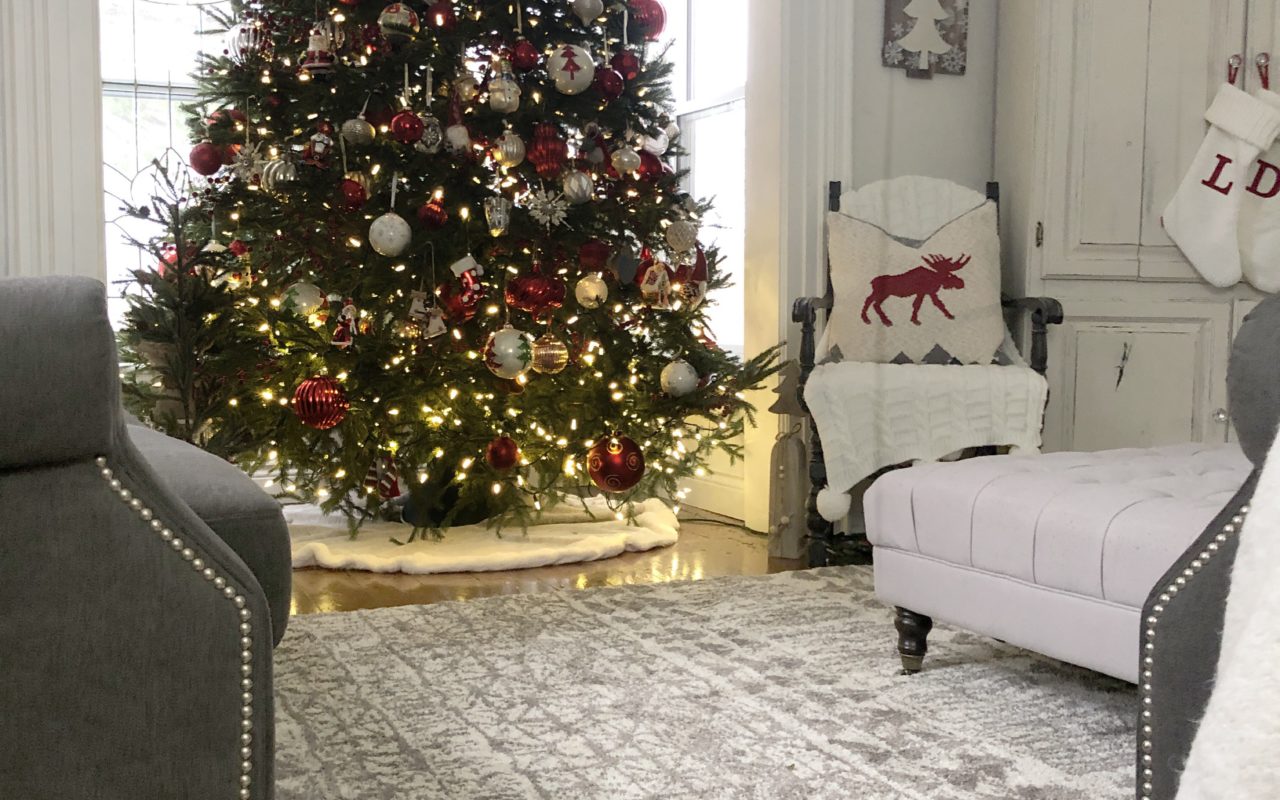 Mohawk rugs simply cozy holiday living room
