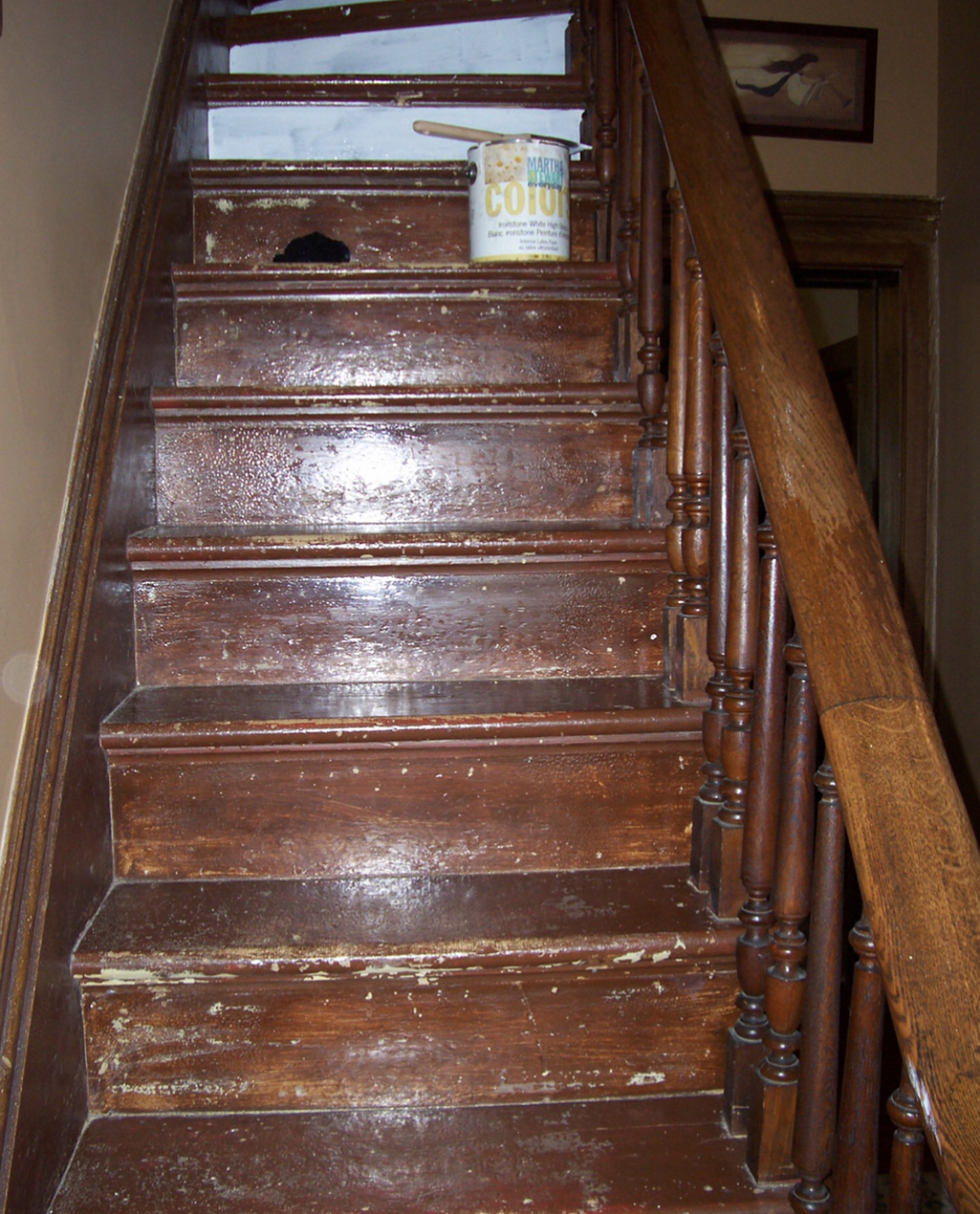 Painted Stairs - Before