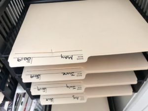 Mail Station by the month - Organizing your home office