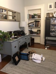 Starting to gather furniture for the space the before
