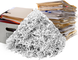 Time to purge - shred all those confidential papers and recycle.