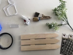Spring DIY Picket Fence supplies