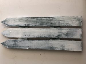 Spring DIY Picket fence wall decor