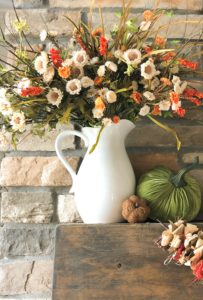 Faux fall flowers