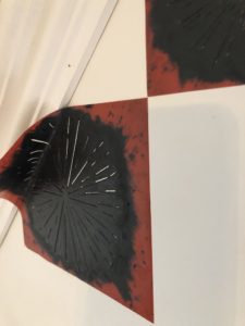 stencilling a wall