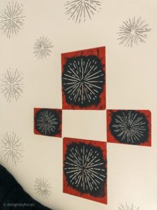 How to stencil a wall carrying the pattern