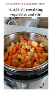 Beef Stew - Add Vegetable