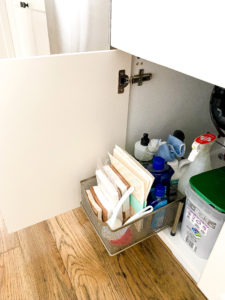 kitchen organization pull out caddy
