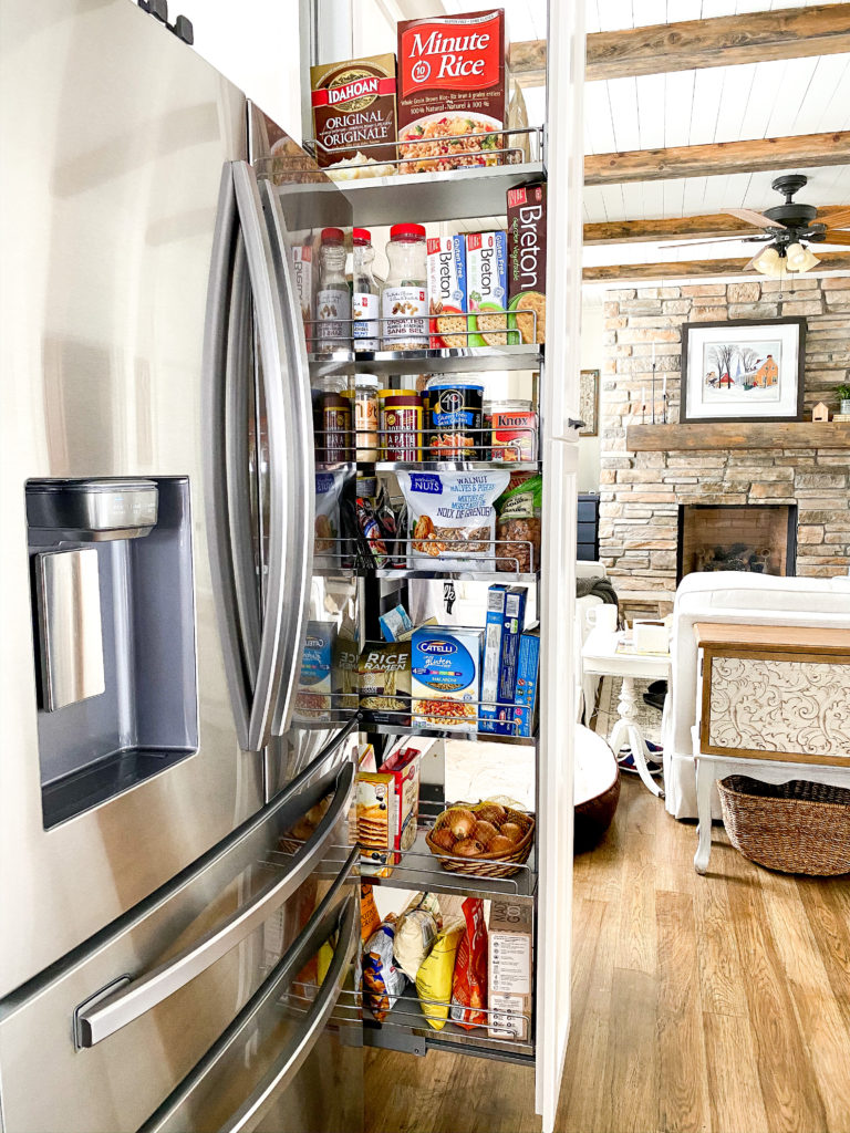 space saving pantry pullout to help you organize your kitchen
