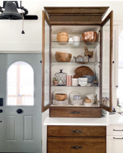 organized built-in china cabinet