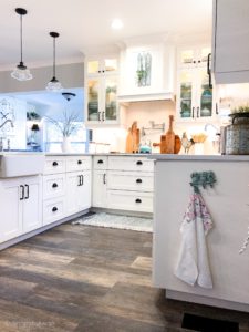Kitchen organization where everything has its place.