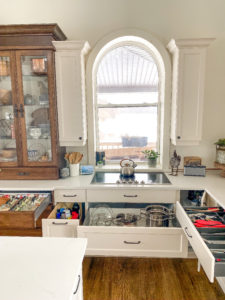 organized kitchen cook zone